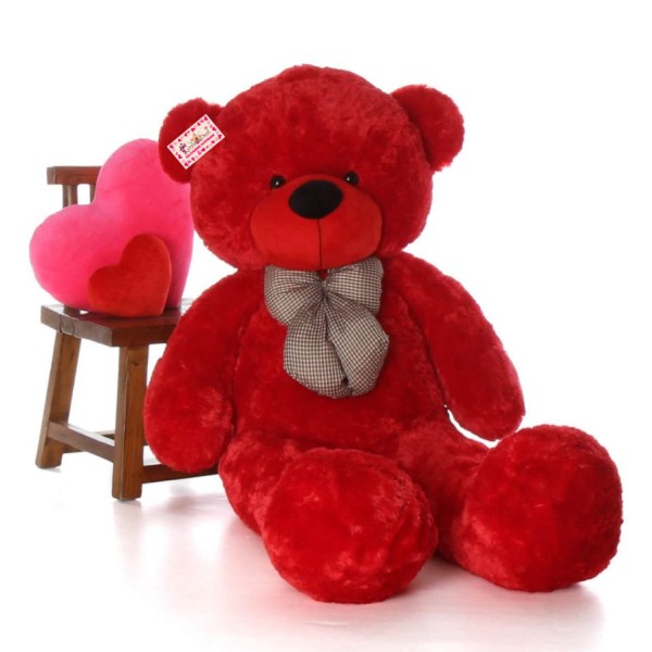 Huge 6 Feet Red Bow Teddy Bear Soft Toy 180 cm